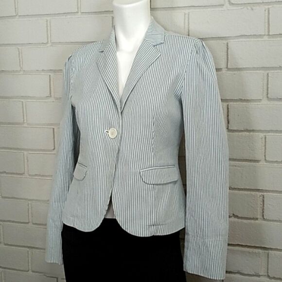 Gap Striped Blazer. Sz 4 - Picture 3 of 13